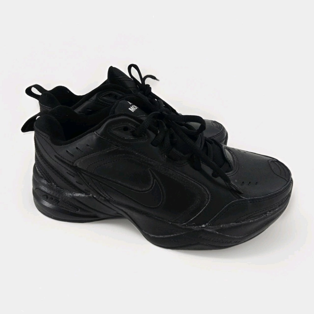 Nike Shoes Mens 9 Air Monarch IV Sneakers  Black Leather